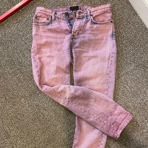 Roy Roger's relaxed pink wash jeans